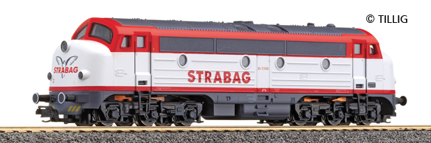 Diesel locomotive NoHAB STRABAG<br /><a href='images/pictures/Tillig/04530.jpg' target='_blank'>Full size image</a>